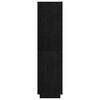vidaXL Book Cabinet/Room Divider Black 80x35x135 cm Solid Pinewood