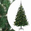 vidaXL Artificial Christmas Tree with Bauble 150 cm 150 LEDs