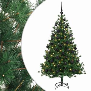 vidaXL Artificial Christmas Tree with Bauble 150 cm 150 LEDs