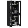 vidaXL Highboard Black 69.5x34x180 cm Engineered Wood