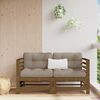 vidaXL Garden Corner Sofas 2 pcs Honey Brown Solid Wood Pine