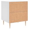 vidaXL Bedside Cabinet White 40x35x47.5 cm Engineered Wood