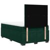 vidaXL Box Spring Bed with Mattress Dark Green 120x190 cm Small Double Velvet