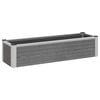 vidaXL Garden Raised Bed Grey 100 x 30 x 22 cm WPC and Aluminium