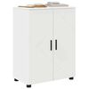 vidaXL Bathroom Cabinet White 60 x 35 x 80 cm Engineered wood & Metal