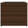 vidaXL Garden Planter Brown 36x30x32 cm Poly Rattan