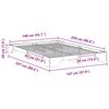 vidaXL Bed Frame White 140 x 220 cm Solid Pine Wood