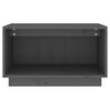 vidaXL TV Cabinet Grey 60x35x35 cm Solid Wood Pine