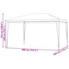 vidaXL Party Tent Red 400 x 300 x 255 cm PE and Steel