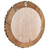 vidaXL Wall Mirror 60 cm Teak Round