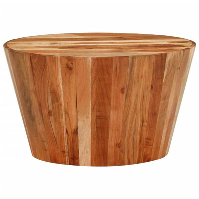 vidaXL Coffee Table Ø52x30 cm Solid Wood Acacia