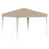 vidaXL Pop-up Party Tent 288 x 288 x 245 cm Cream Oxford Fabric