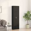 vidaXL Wardrobe with Shelf Black Oak 55 x 25 x 189 cm Engineered Wood