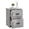 vidaXL Wall-mounted Bedside Cabinets 2 pcs Concrete Grey 41.5x36x53cm