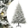 vidaXL Artificial Pre-lit Christmas Tree with Ball Set Green 210 cm