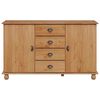 vidaXL Sideboard with Drawer ASKIM 133.5 x 40 x 79 cm Solid pine wood