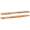 vidaXL Floating Shelves 2 pcs 120x20x4 cm Oil Finished