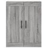 vidaXL Highboard Grey Sonoma 69.5x34x180 cm Engineered Wood