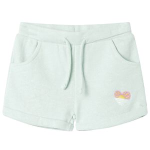 vidaXL Kids' Shorts with Drawstring Mixed Light Mint 116