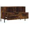 vidaXL TV Cabinet Smoked Oak 80x36x50 cm Engineered Wood