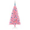 vidaXL Christmas Tree with 150 LEDs with Stand Pink 150 cm PVC