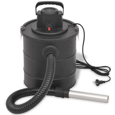 vidaXL Ash Vacuum Cleaner 1200 W 20 L Black