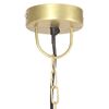 vidaXL Industrial Vintage Hanging Lamp 25 W Brass Round 41 cm E27