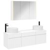 vidaXL Bathroom Cabinet Set 4 pcs White Engineered Wood