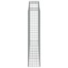 vidaXL Arched Gabion Baskets 12 pcs 300x50x220/240 cm Galvanised Iron