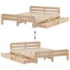 vidaXL Bed frame without Mattress 160x200 cm Solid Wood Pine