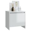 vidaXL Bedside Cabinets 2 pcs High Gloss White 45x34x44.5 cm Engineered Wood