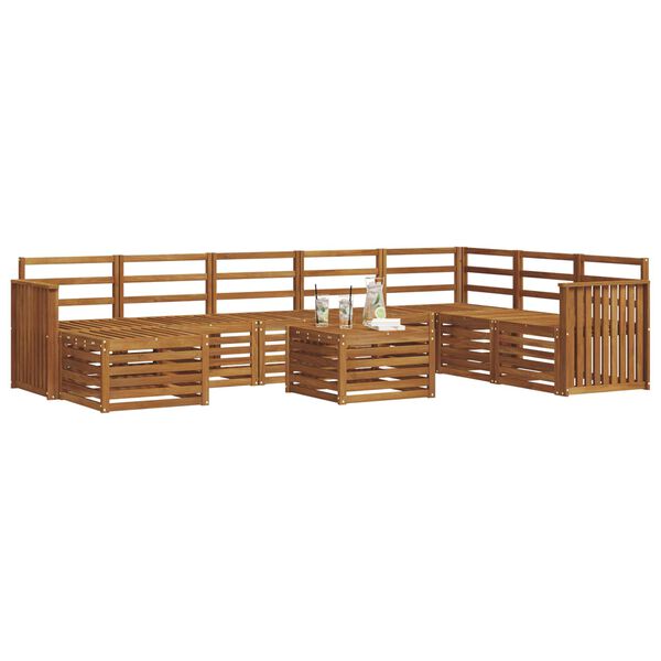 vidaXL Sofa Sets Natural Solid Acacia Wood