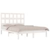 vidaXL Bed Frame without Mattress White 160x200 cm Solid Wood Pine