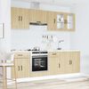 vidaXL 8 Piece Kitchen Cabinet Set Lucca Sonoma Oak Engineered Wood