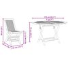 vidaXL Garden Dining Set Folding 5 pcs Brown Solid Teak wood