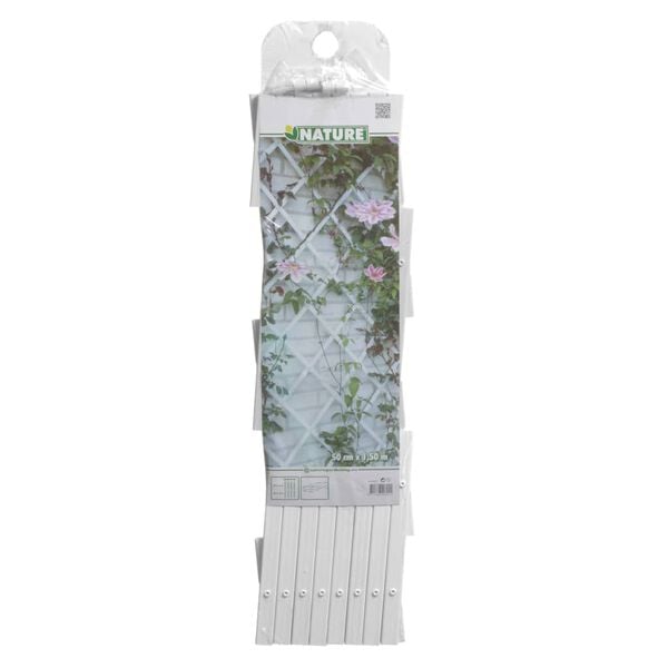 Nature Garden Trellis 100x200 cm PVC White 6040703
