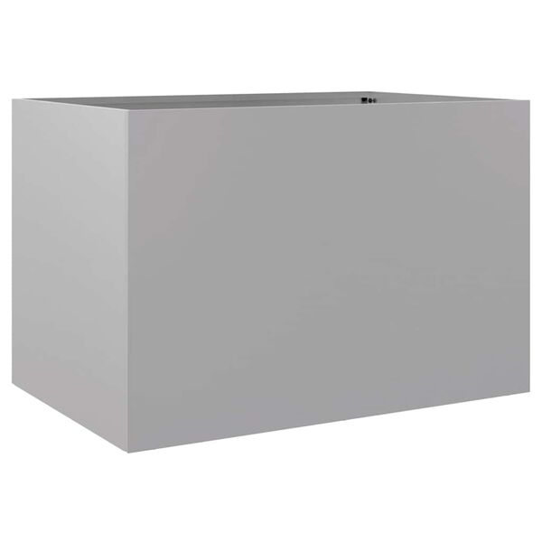 vidaXL Planter Silver 62x40x39 cm Galvanised Steel