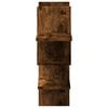 vidaXL Wall Shelf Smoked Oak 124.5x18x60.5 cm Engineered Wood
