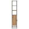 vidaXL Bathroom Cabinet Artisan oak 33 x 33 x 185.5 cm Engineered Wood