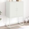 vidaXL Highboard White 68.5x38.5x107 cm Steel