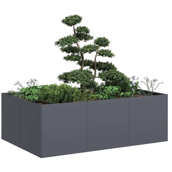 vidaXL Planter Anthracite 120x80x40 cm Steel