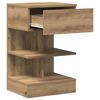 vidaXL Bedside Cabinet Artisan Oak 40x35x65 cm Engineered Wood