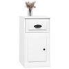 vidaXL Side Cabinet with Drawer White 40x50x75 cm Engineered Wood