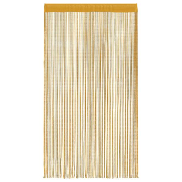vidaXL String Curtains 2 pcs Gold 100x250 cm