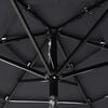 vidaXL 3-Tier Garden Parasol with Aluminium Pole Anthracite 2 m