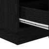 vidaXL Bedside Cabinet Black Oak 39 x 34.5 x 65 cm Engineered wood