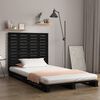 vidaXL Wall Headboard Black 81x3x91.5 cm Solid Wood Pine