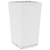 vidaXL Garden Planters 4 pcs White 32.5x32.5x57 cm PP
