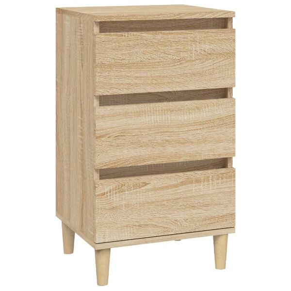 vidaXL Bedside Cabinet Sonoma Oak 40x35x70 cm Engineered Wood