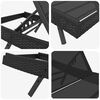 vidaXL Sunlounger Black 70 x 197 x 82 cm Poly Rattan and Metal